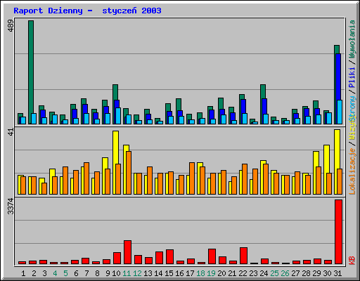 Raport Dzienny -  stycze� 2003