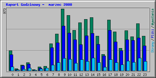 Raport Godzinowy -  marzec 2000