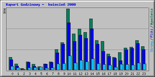 Raport Godzinowy -  kwiecie� 2000
