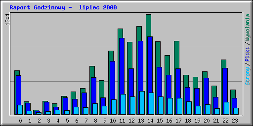 Raport Godzinowy -  lipiec 2000