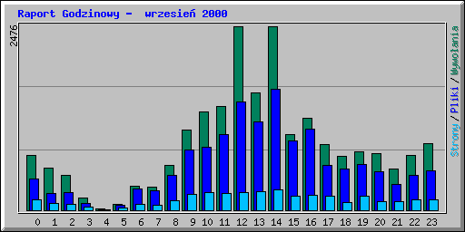 Raport Godzinowy -  wrzesie� 2000