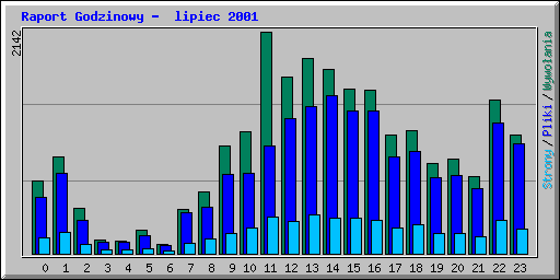 Raport Godzinowy -  lipiec 2001