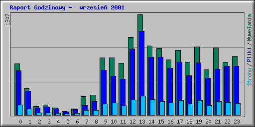 Raport Godzinowy -  wrzesie� 2001