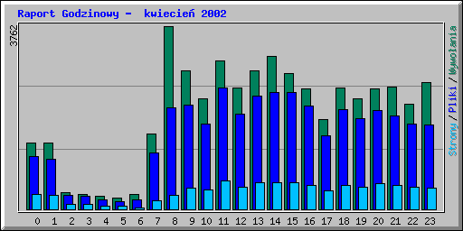 Raport Godzinowy -  kwiecie� 2002
