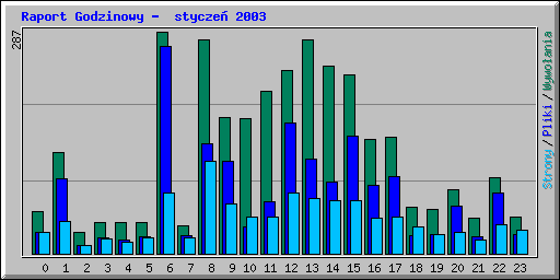 Raport Godzinowy -  stycze� 2003