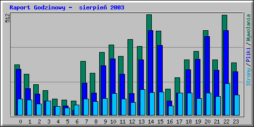 Raport Godzinowy -  sierpie� 2003