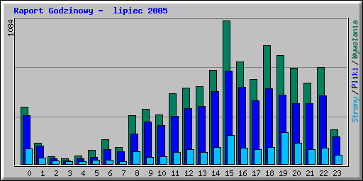 Raport Godzinowy -  lipiec 2005