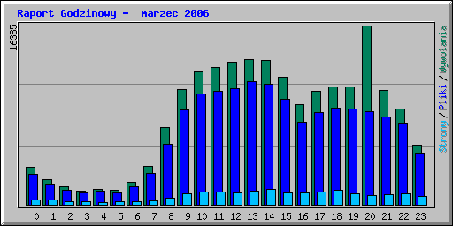 Raport Godzinowy -  marzec 2006